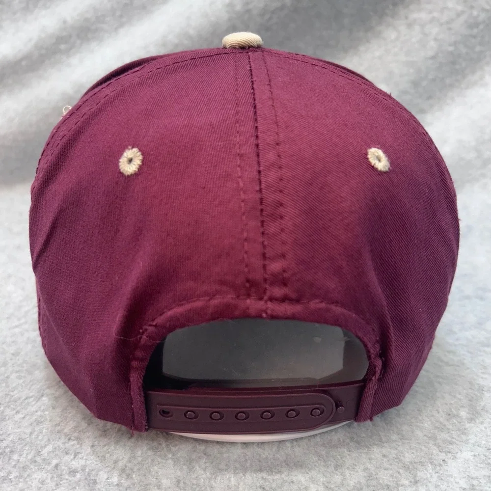 Ranalli Farms Tontitown Ark Mens Maroon OC Hat Snapback Rope Trucker OSFM